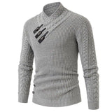 Long-sleeved Knit Sweater for Men, European and American Plus Size Sweater, Loose, Goes with Everything, Autumn and Winter