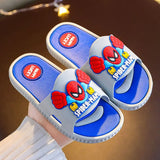 Disney Children's Slippers Cartoon Boys' Summer Home Shoes Boys Sandals Waterproof Anti-slip Kids Garden Shoes Size