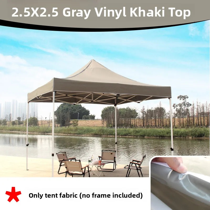 Thiened Four-Legged Umbrella Tent Top Cloth 3x3 Outdoor Sunade Waterproof Sun Protection Large Umbrella Canvas Stall