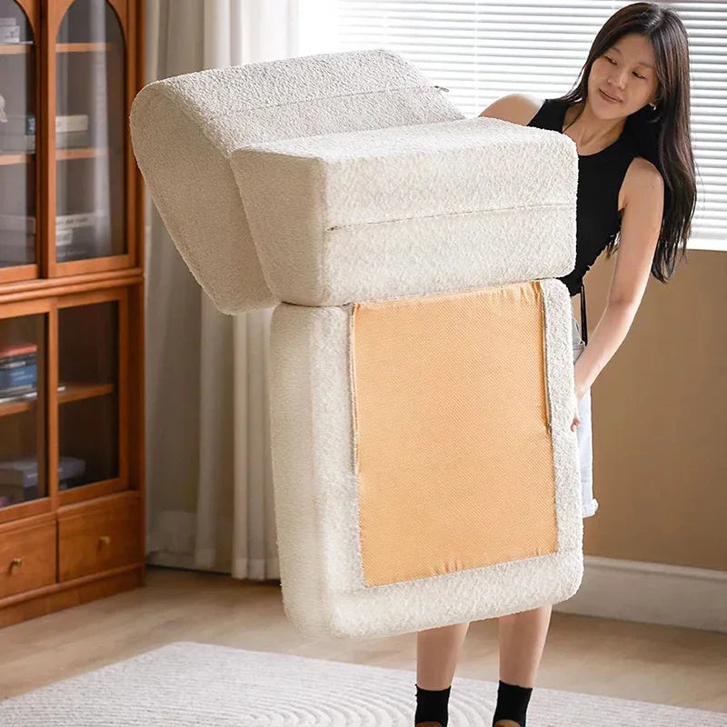Comfortable Multifunctional Sofa Bed Children's Sofas Reclining Lazy Sleeping Beds Modern Tiny Home Portable Balcony Furniture