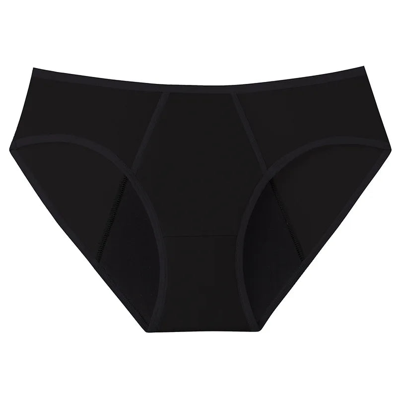 Women's Menstrual Panties Pink Girls' Physiological Hygiene Underwear 4 Layers Heavy Duty Absorbent Leak Proof Underwear