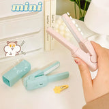2 in 1 Mini Curling Flat Iron USB Electronic Splint Hair Curler Straightening Styling Tools Hair Curler