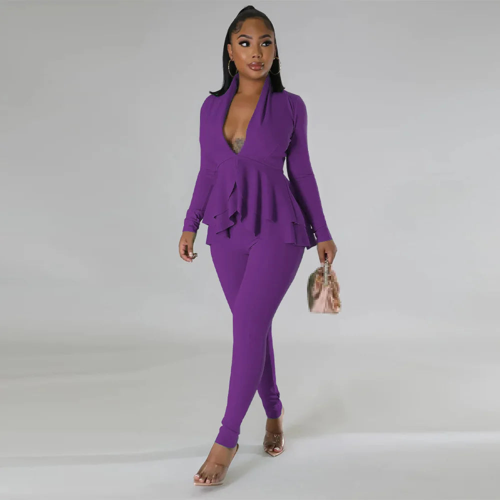 pants sets suits for women 2022 office outfits women suits lady set pants long sleeve  two piece outfit 2022 clothes for woman