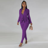 pants sets suits for women 2022 office outfits women suits lady set pants long sleeve  two piece outfit 2022 clothes for woman