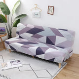 [Stretch Sofa Bed Cover] Spring/Summer Milk Silk Fabric Living Room Armless Folding Sofa Sofa Cover puf grande y esponjoso
