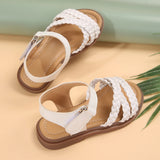 Girls sandals new summer medium and large children princess shoes soft sole shoes
