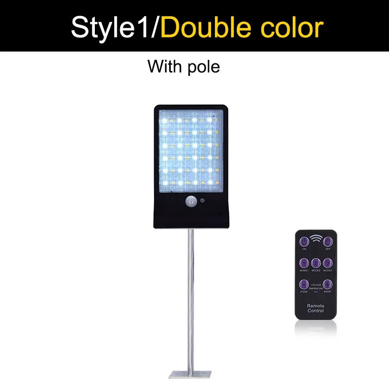Solar Street Lights Outdoor Waterproof Solar Wall Light  With Motion Sensor Garden Garage Porch Security Wall Lights
