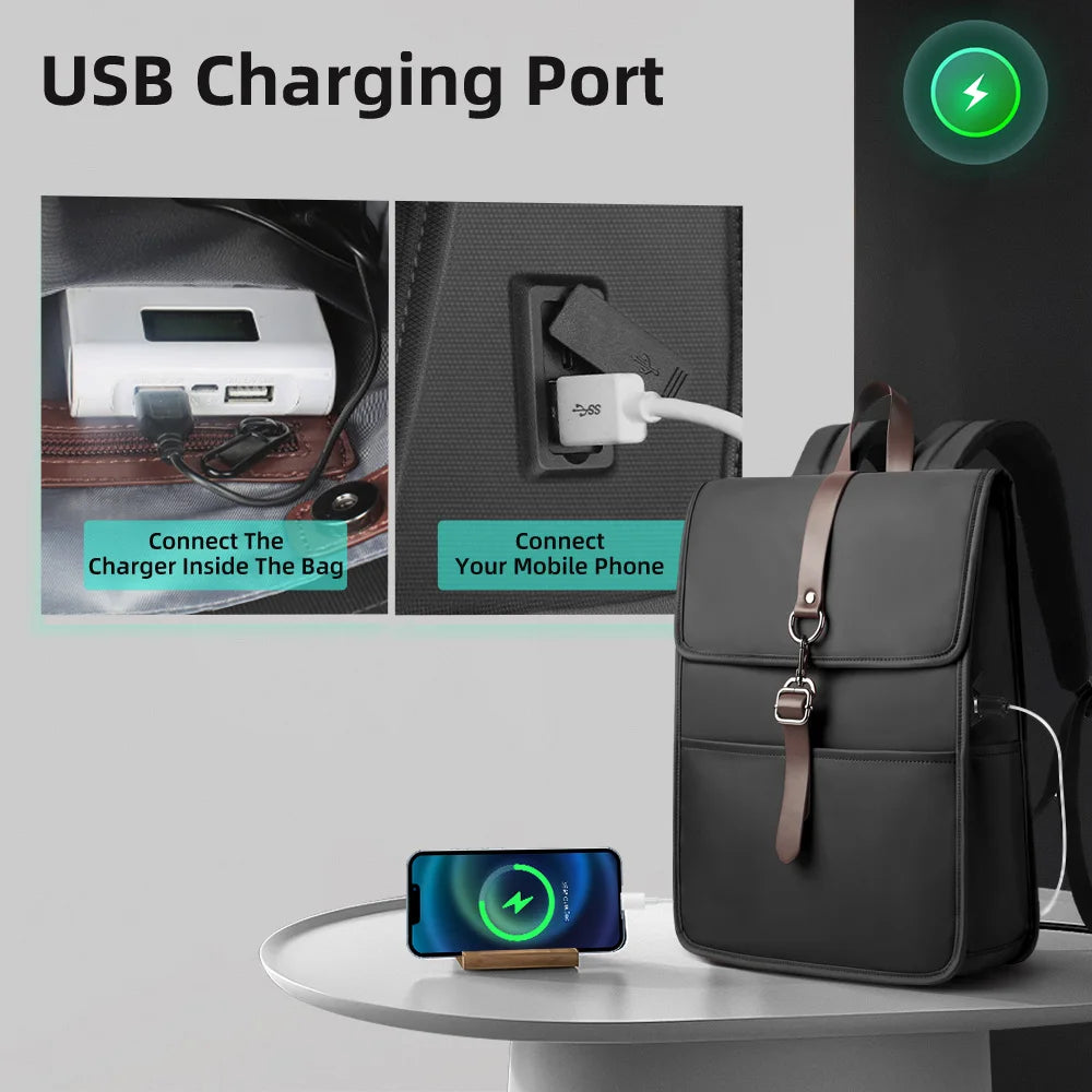Heroic Knight Fashion Women's Backpack Anti-theft Laptop Backpack USB Waterproof Casual Travel Backpack For Women College Bag