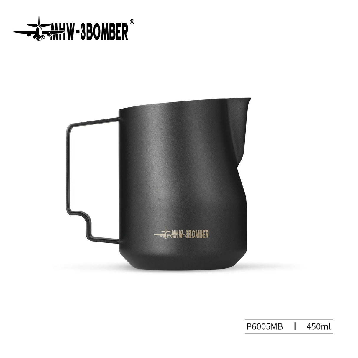 MHW-3BOMBER Milk Frothing Pitcher 350/450/520ml Milk Frother Cup Espresso Steaming Pitcher Stainless Steel Milk Frother Jug