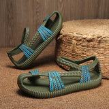 Sandals Men 2024 Fashion Men's Sandals Summer Casual Beach Sandals Lightness Anti-Slip EVA Slippers Outdoor Flip Flop Sandals
