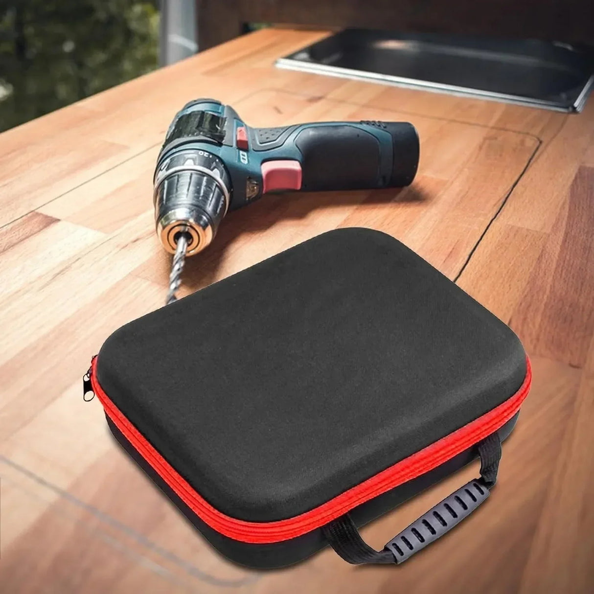 Drill tote bag Portable electrician hardware toolbox Pliers wrench tote bag Large capacity storage bag