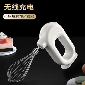 Wireless Electric Mixer Kitchen Handheld Rechargeable Stirrer Milk Frother Four Speed Rotating Cream Frother