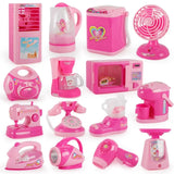 Coffee Machine Household Appliances Toys Toaster Blender Cooking Pretend Play Set Sweeper Vacuum Cleaner Kitchen Toys