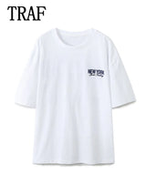 Women T-shirts Tops 2024 New in Cotton Women Summer O-neck Short Sleeve Tee Tops Female T-shirts