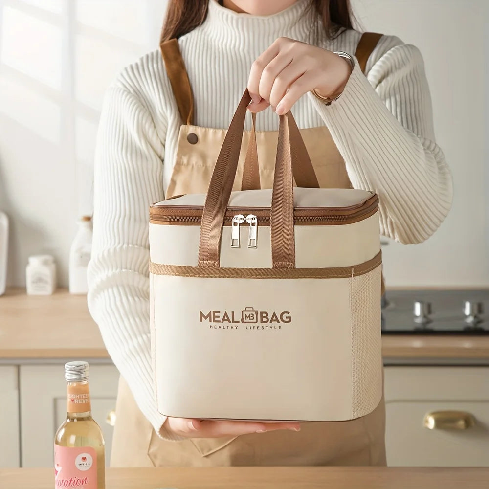 Thermal Insulation Lunch Bag  Food Storage Picnic Bags Tote Portable Cooler Box Bags Bento Handbag