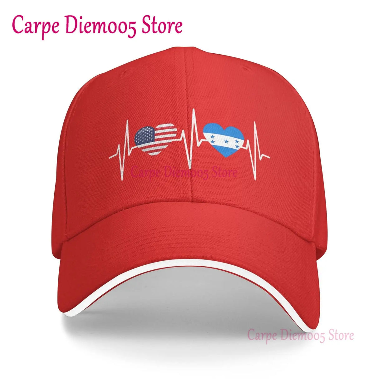 Honduras Flag Unisex Hats Fashion Adjustable Baseball Cap for Men Women