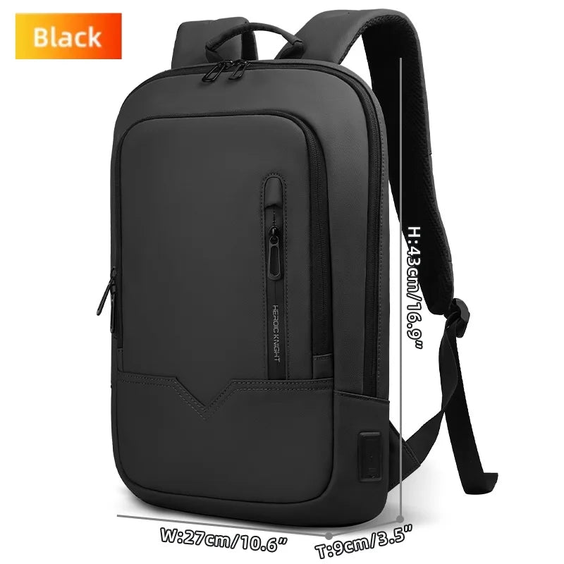 Heroic Knight Men Multifunctional Backpack Waterproof Laptop Backpack Men Business Laptop Bag Travel College Bag for Office Work