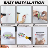 LED Solar Fence Lights Outdoor Waterproof Wall Lights Corrugated Lights for Fence Terrace Garden Path Decorative Lights
