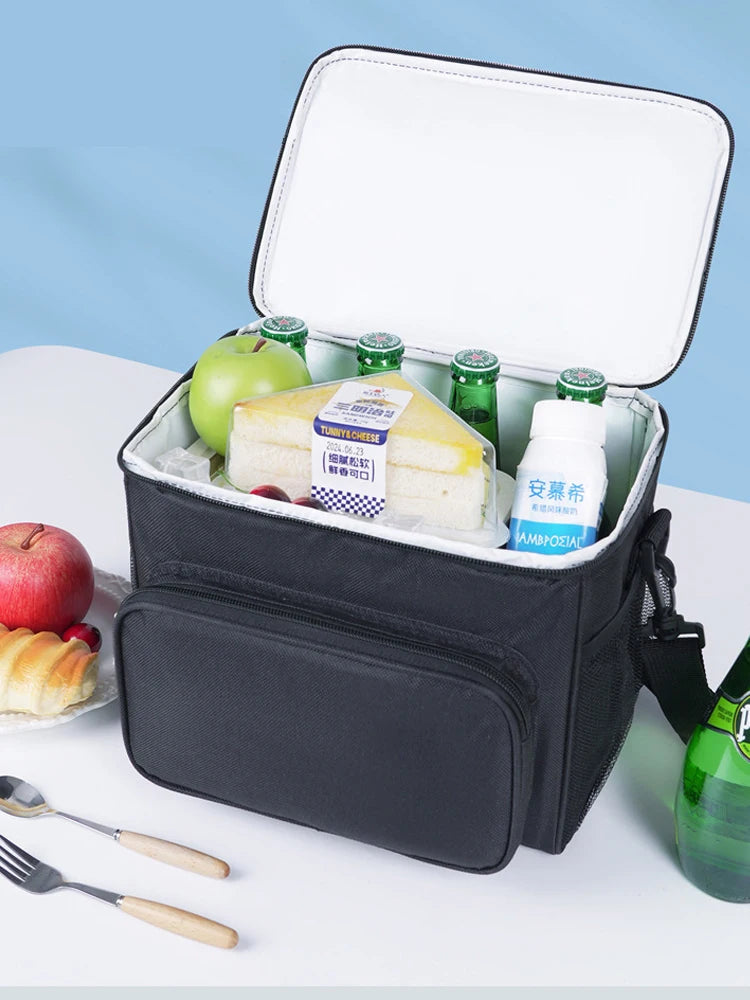 Lunch Bag Adjustable Shoulder Strap  Box Upgraded Leakproof Collapsible Large Work Capacity Thick Insulation Camping Outdoor