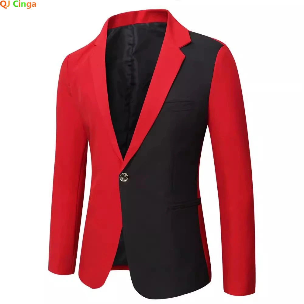 Blazers Masculino Homme Slim Fit for Men, 2025 Stylish Casual Solid Blazer, Business Wedding Party Outwear Coat Suit Top Regular