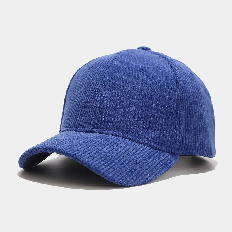 Autumn Corduroy Plain Baseball Cap for Men Women Daily Casual Outdoor Cricket Cap  Unisex Snapback   Casquette