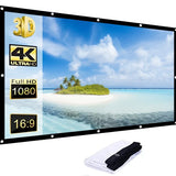 Easy folding projection screen 60-150 inch easy tent 16:9 outdoor full HD 2K 4K projector screen