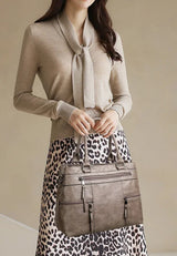 Elegant Handbags For Women High Quality Pu Leather Top-Handle Bags Purse Ladies Shoulder Crossbody Bag Casual Tote bolso purses