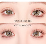 Self-Adhesive Lash Clusters Kit No Glue Individual Lashes Soft Idol False Eyelashes for Natural Volume Reusable Makeup Essential
