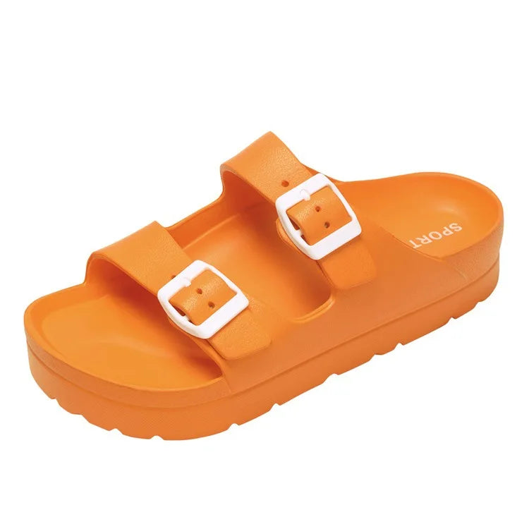 KIDMI New Fashion Women Sandals Comfortable Women's Slippers High Quality EVA Women Flip-flops Nonslip Soft Integrated Slippers