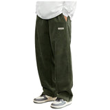 Corduroy Pants Men Clothing Sweatpants Loose-Fit Casual Pants Man Baggy Hosen Regular Length Trousers Men Cargo Pants Women