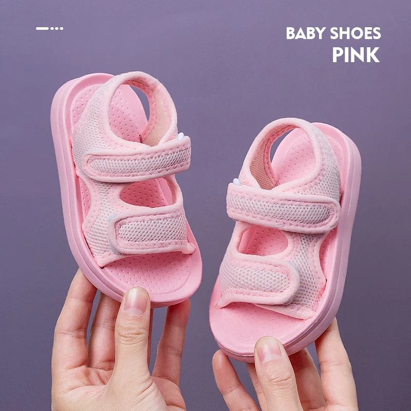 Cheerful Mario Children's  sandals Boys' outdoor beach shoes Children's toddler sandals Girls' sandals