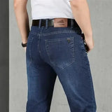 Jeans for Men Work Wear Male Cowboy Pants 2024 Fashion Trousers High Quality Original Classic Straight with Pockets New in Baggy