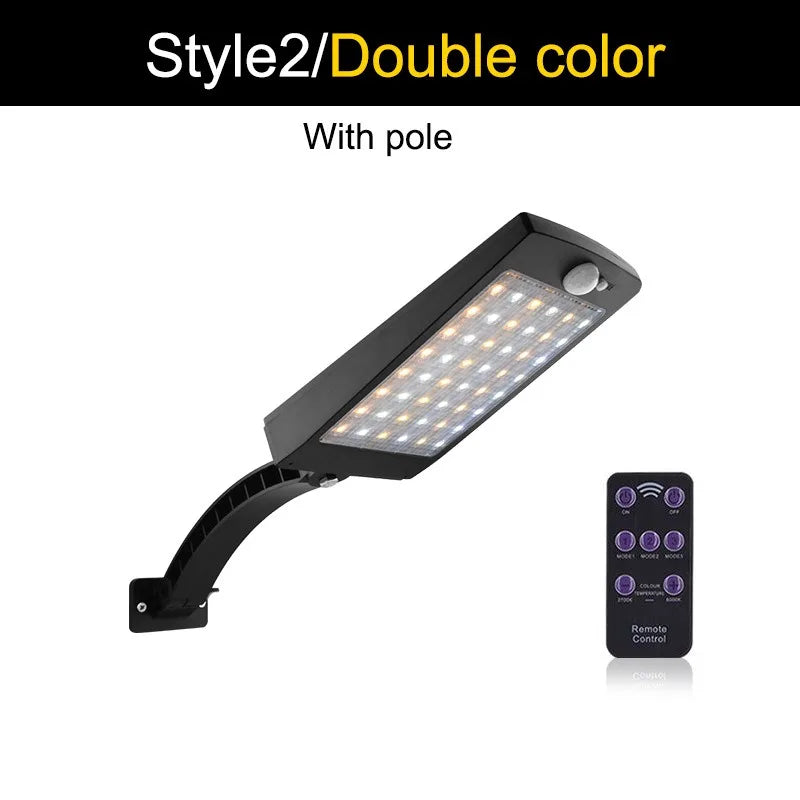 Solar Street Lights Outdoor Waterproof Solar Wall Light  With Motion Sensor Garden Garage Porch Security Wall Lights
