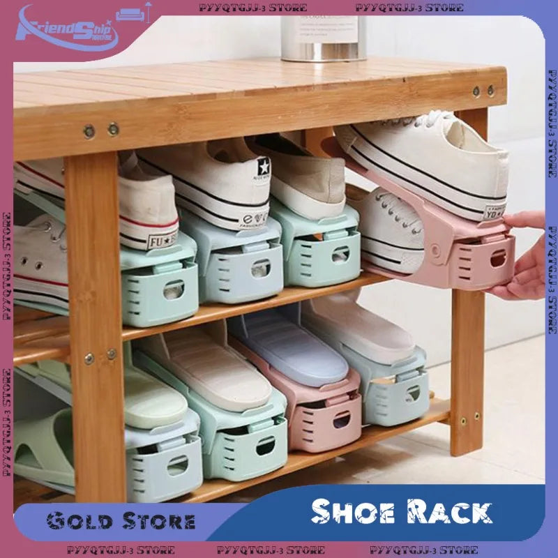 Shoe Rack Durable Thicken Adjustable That Saves Space with Support Slots Cabinet Brackets and Storage Racks for Storage Tools