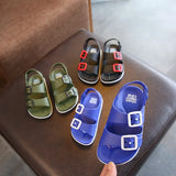 sandalias Antiskid Baby Girl Shoes British Non-slip Beach Sandals Kids Shoe Children Sandals Summer Boys PVC Buckle Kid Slippers