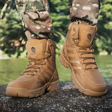 Fashion Men's Boots Comfortable High-top Boots Outdoor Non-slip Hiking Boots Lightweight Men Desert Boots Motorcycle Boots