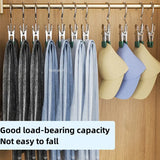 10/5PCS Stainless Steel Clothespins Laundry Clothes Pegs with Hook Pants Hanger Portable Hanging Clips Closet Clothes Organizer