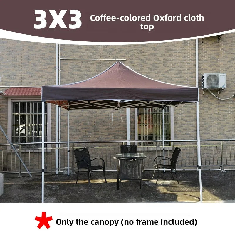 Thiened Four-Legged Umbrella Tent Top Cloth 3x3 Outdoor Sunade Waterproof Sun Protection Large Umbrella Canvas Stall