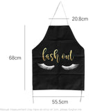 Eyelash Extension Cleaning Aprons Professional Bronzing Eyelash Pattern Apron Grafting False Eyelashes For Adult Makeup Tools