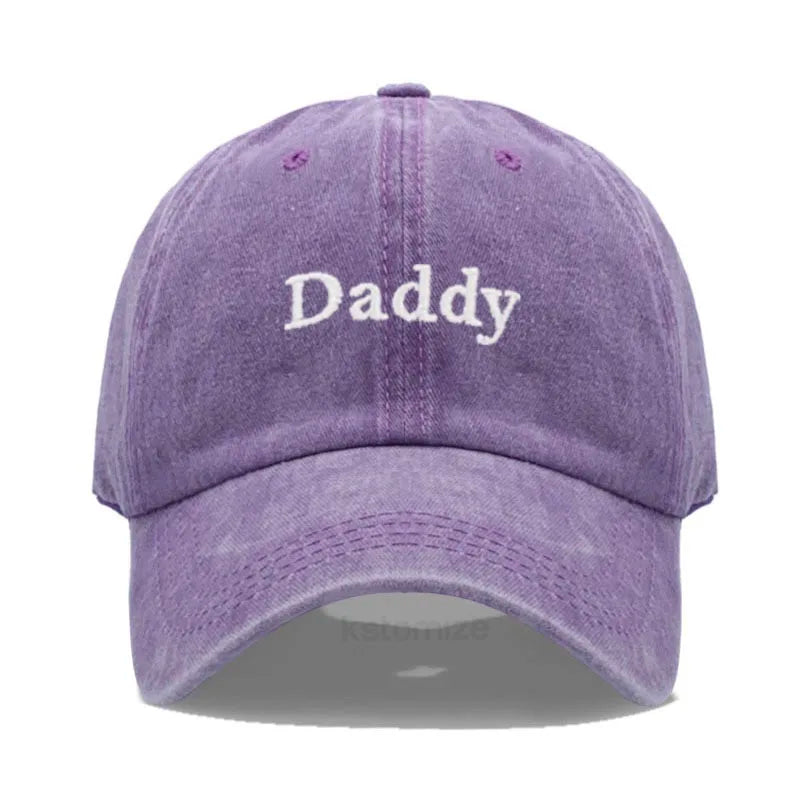 Daddy & Mommy Baseball Cap for Men & Women Unisex Soft Washed Cotton Embroidery Baseball Hats For Father's Mother's Day gifts