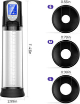 Vacuum pump for automatic penis, 4 suction modes, Vacuum sex toys for male masturbation, penis extender, vacuum pump enlargement