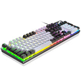 Advanced K500 gaming wired keyboard with color blocking and luminous mechanical feel, desktop computer keyboard