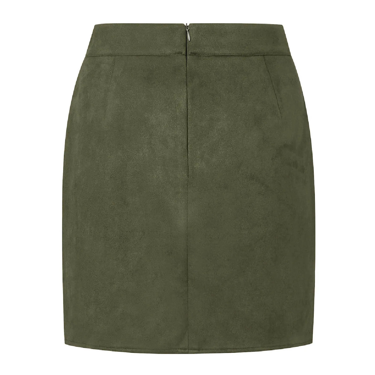 Skirts for Women Women's Solid Color Suede Skirt European And High Waist Metal Buckle Hip Skirt Rip Skirts for Women Length 3