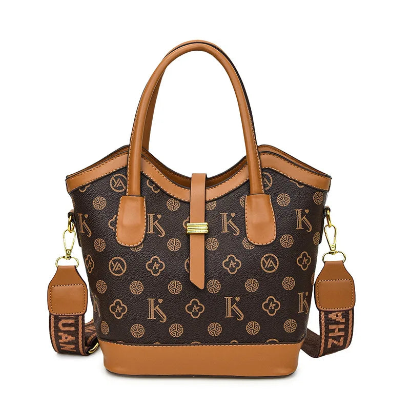 2025 Large Tote Bag for Women - Stylish Printed Shoulder Bag with Wide Strap, Spacious Crossbody Purse for Daily Use