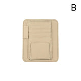 Car Sun Visor Organizer Multi-Pocket Business Card Storage Management Sunglasses Holder Visor Accessories Auto Interior