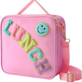 Lunch Bag Insulated  Aluminum Film Lunch Box With Adjustable Shoulder Strap Reusable Lunch Tote Bag for Work Picnic Camping