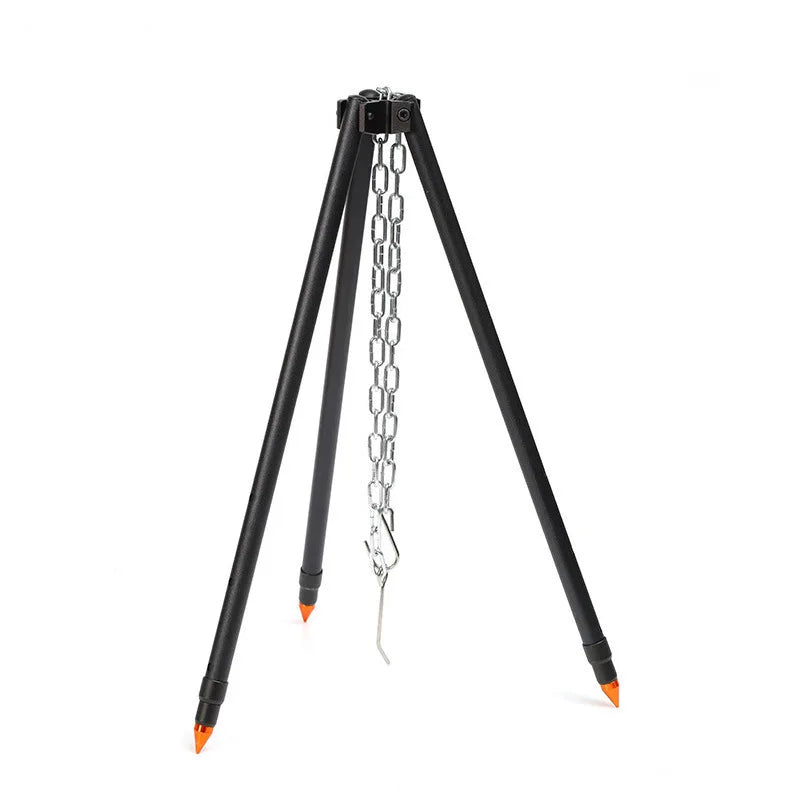 Camping Bonfire Tripod, Portable Outdoor Picnic, Cooking Pot, Hanging Triangle Stand Rack