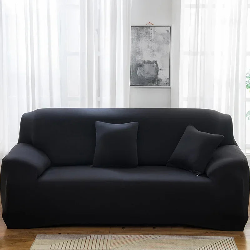 1/2/3/4 Seater Silk Cool Sofa Cover for Living Room L Shap Coner Couh Cover 2024 Spandex Extenble Sofa Protecter Unti Cat Dog