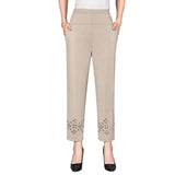 Summer Womens cropped pants  For Women Hollow Out Pantalon Femme High Waist Black Short Trousers Casual Baggy Pants