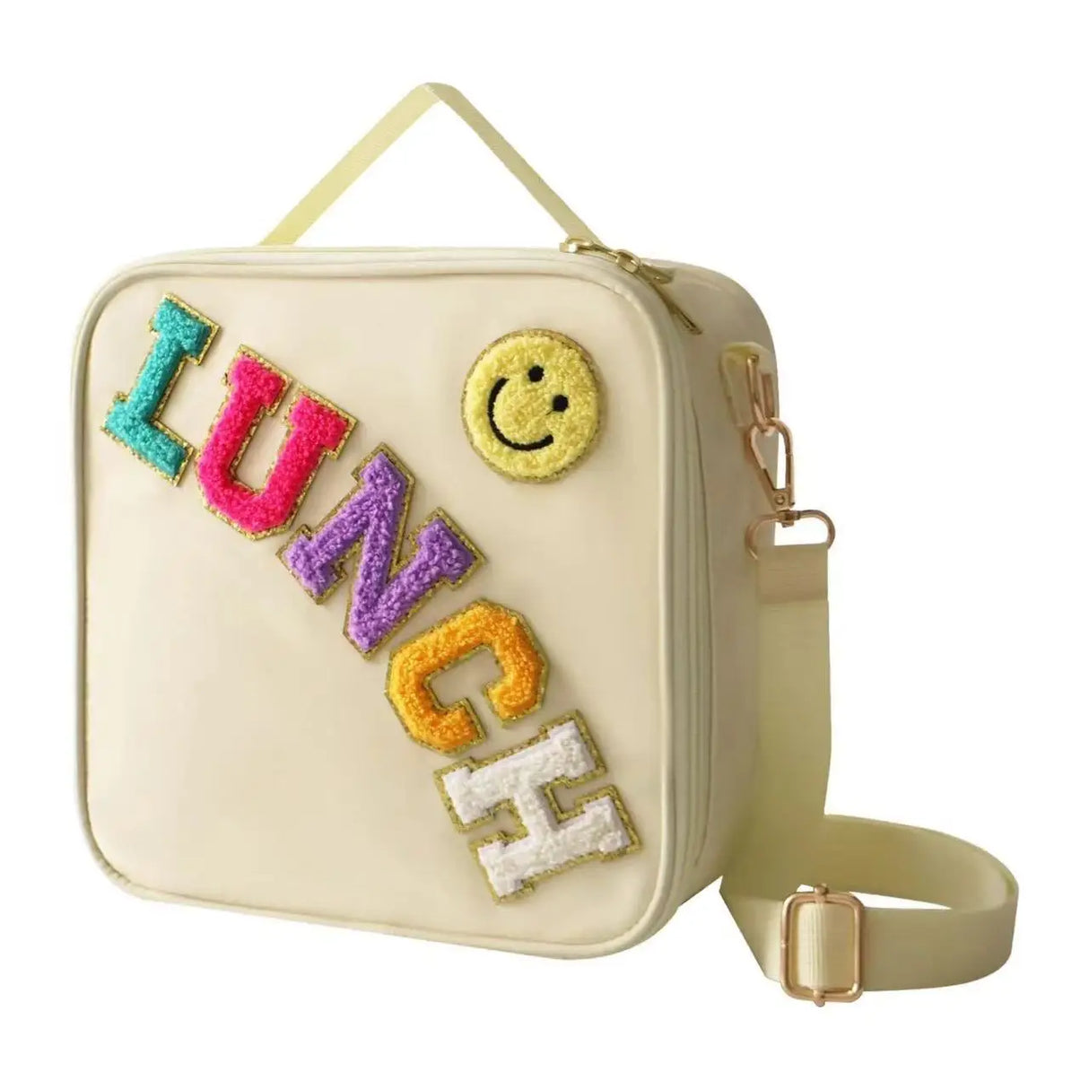 Lunch Bag Insulated  Aluminum Film Lunch Box With Adjustable Shoulder Strap Reusable Lunch Tote Bag for Work Picnic Camping